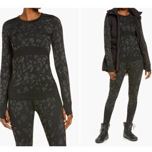 Zella (Nordstrom) || Cozy Baselayer Print Sweatshirt